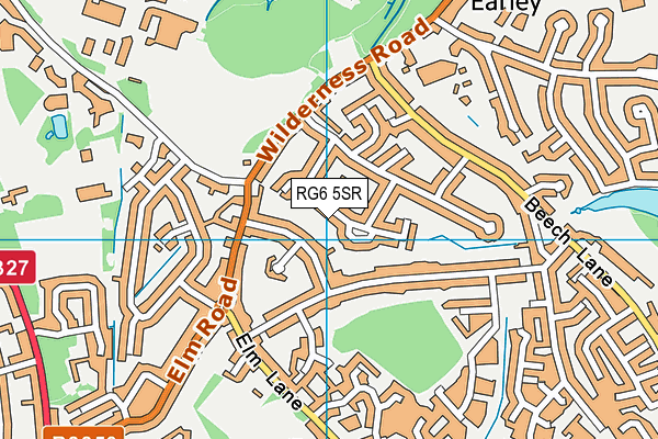 RG6 5SR map - OS VectorMap District (Ordnance Survey)