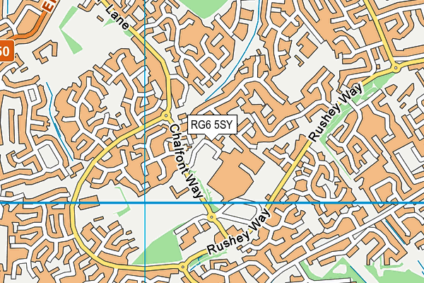 RG6 5SY map - OS VectorMap District (Ordnance Survey)