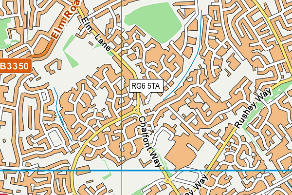 RG6 5TA map - OS VectorMap District (Ordnance Survey)