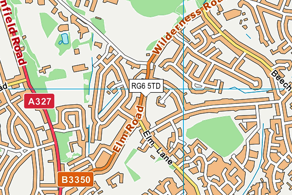 RG6 5TD map - OS VectorMap District (Ordnance Survey)