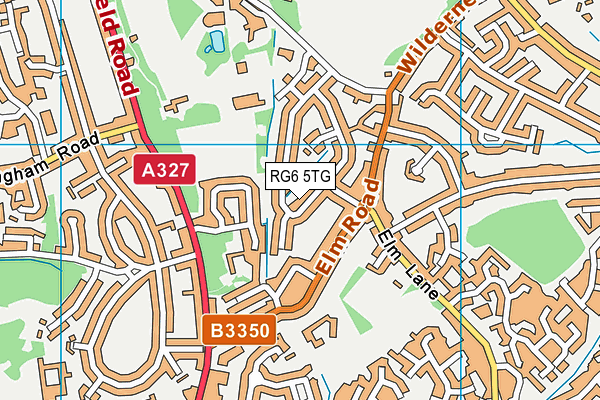 RG6 5TG map - OS VectorMap District (Ordnance Survey)