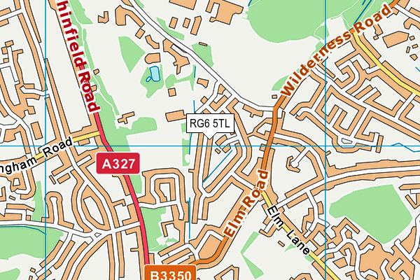 RG6 5TL map - OS VectorMap District (Ordnance Survey)
