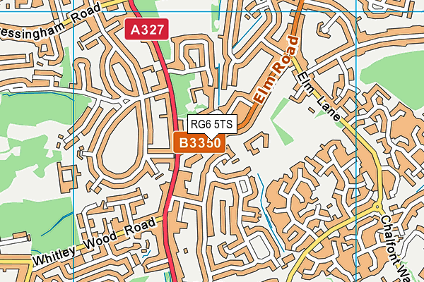 RG6 5TS map - OS VectorMap District (Ordnance Survey)