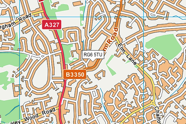 RG6 5TU map - OS VectorMap District (Ordnance Survey)