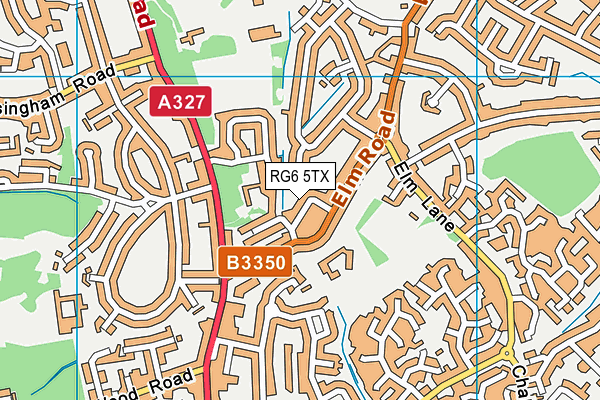 RG6 5TX map - OS VectorMap District (Ordnance Survey)