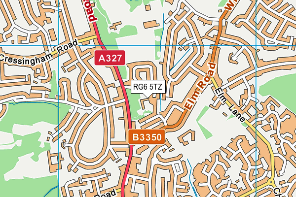 RG6 5TZ map - OS VectorMap District (Ordnance Survey)