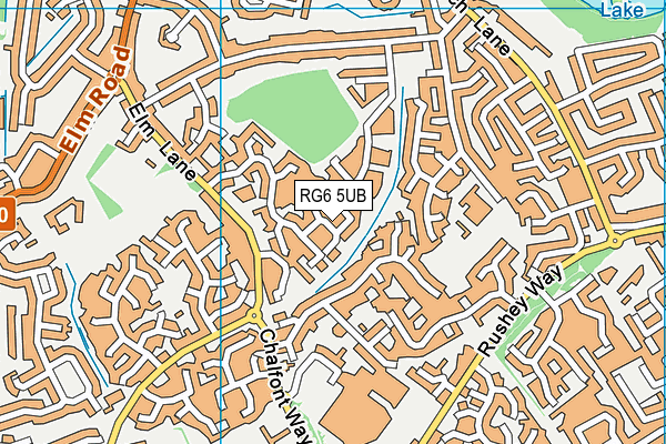 RG6 5UB map - OS VectorMap District (Ordnance Survey)