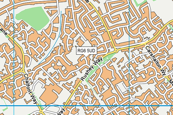 RG6 5UD map - OS VectorMap District (Ordnance Survey)