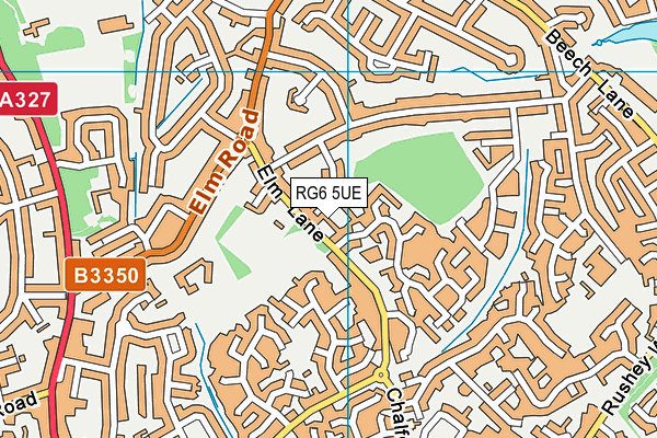 RG6 5UE map - OS VectorMap District (Ordnance Survey)