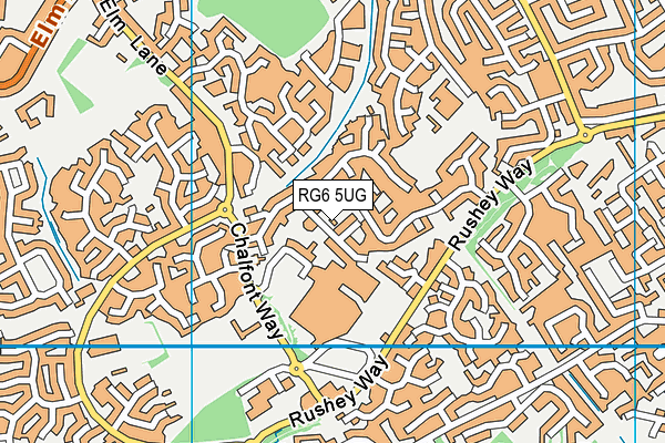 RG6 5UG map - OS VectorMap District (Ordnance Survey)