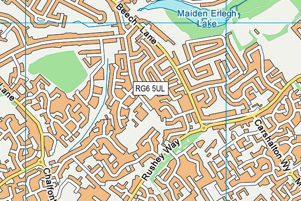 RG6 5UL map - OS VectorMap District (Ordnance Survey)