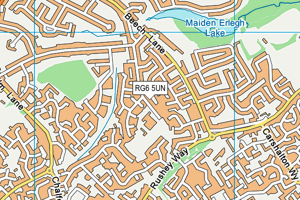 RG6 5UN map - OS VectorMap District (Ordnance Survey)