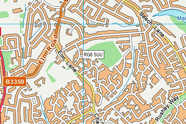 RG6 5UU map - OS VectorMap District (Ordnance Survey)