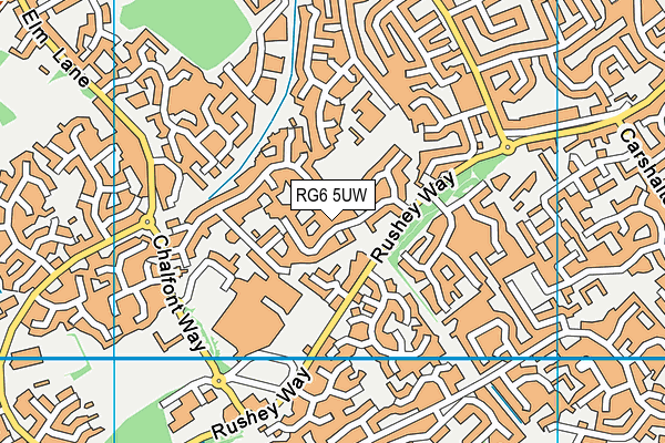 RG6 5UW map - OS VectorMap District (Ordnance Survey)