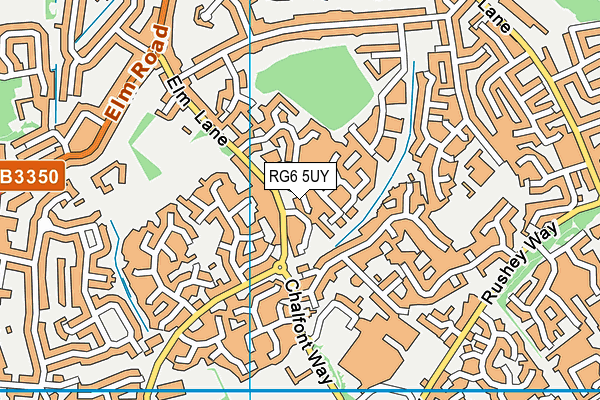 RG6 5UY map - OS VectorMap District (Ordnance Survey)