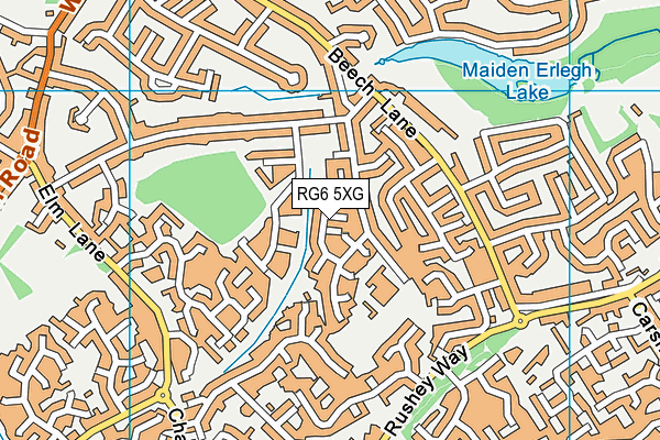 RG6 5XG map - OS VectorMap District (Ordnance Survey)