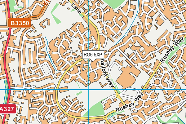 RG6 5XP map - OS VectorMap District (Ordnance Survey)