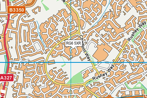 RG6 5XR map - OS VectorMap District (Ordnance Survey)