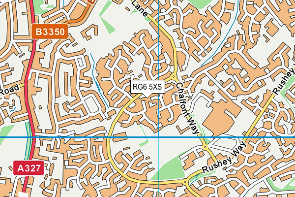 RG6 5XS map - OS VectorMap District (Ordnance Survey)