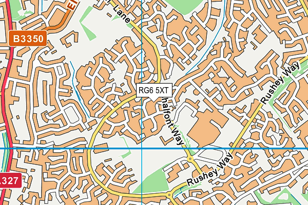 RG6 5XT map - OS VectorMap District (Ordnance Survey)
