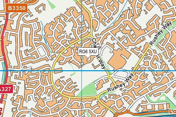 RG6 5XU map - OS VectorMap District (Ordnance Survey)