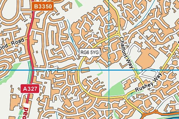 RG6 5YG map - OS VectorMap District (Ordnance Survey)