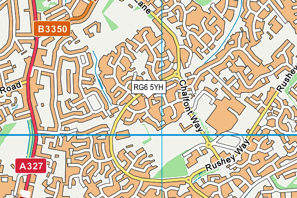 RG6 5YH map - OS VectorMap District (Ordnance Survey)