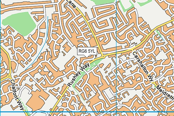 RG6 5YL map - OS VectorMap District (Ordnance Survey)