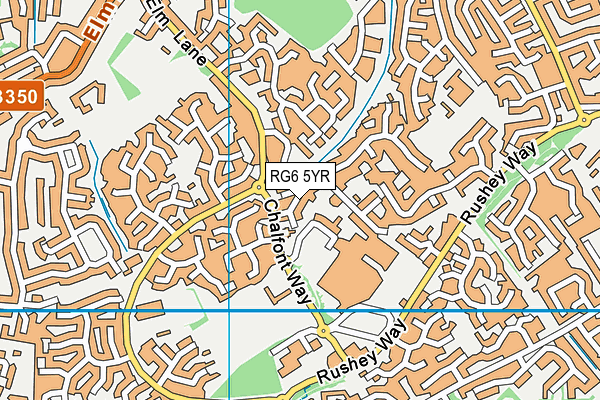 RG6 5YR map - OS VectorMap District (Ordnance Survey)