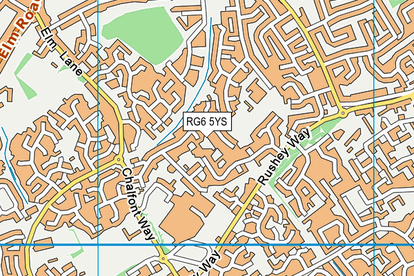 RG6 5YS map - OS VectorMap District (Ordnance Survey)