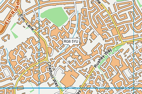 RG6 5YU map - OS VectorMap District (Ordnance Survey)