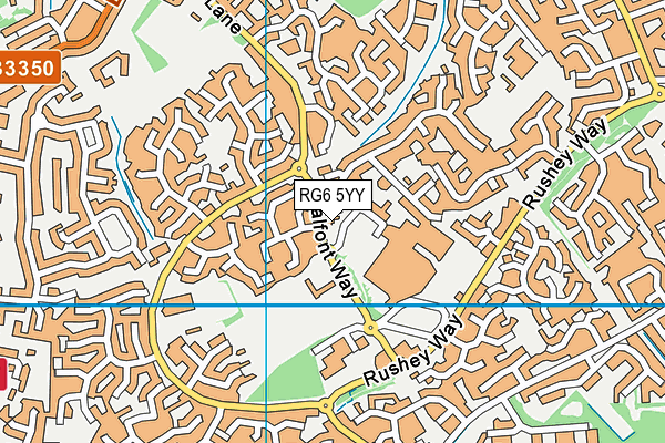 RG6 5YY map - OS VectorMap District (Ordnance Survey)