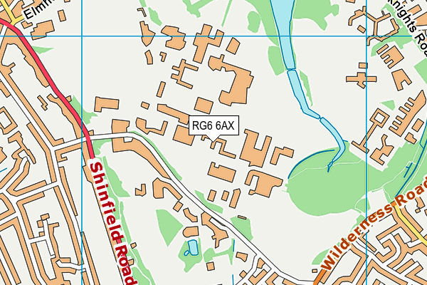 RG6 6AX map - OS VectorMap District (Ordnance Survey)