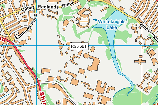 RG6 6BT map - OS VectorMap District (Ordnance Survey)