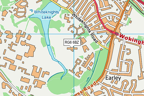 RG6 6BZ map - OS VectorMap District (Ordnance Survey)