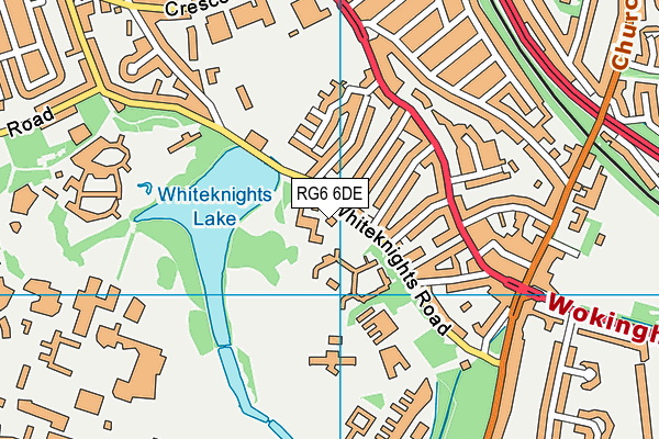 RG6 6DE map - OS VectorMap District (Ordnance Survey)
