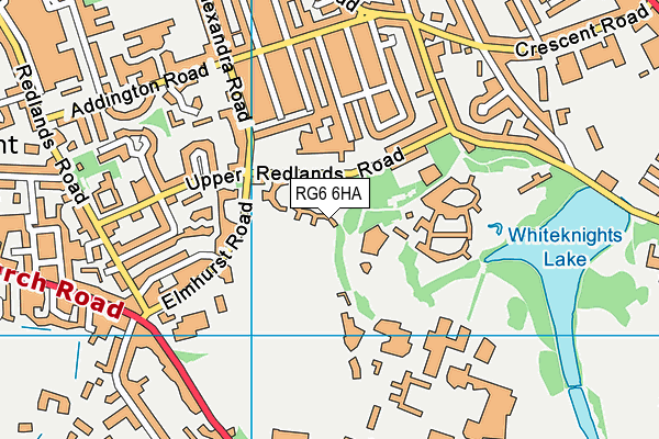 RG6 6HA map - OS VectorMap District (Ordnance Survey)