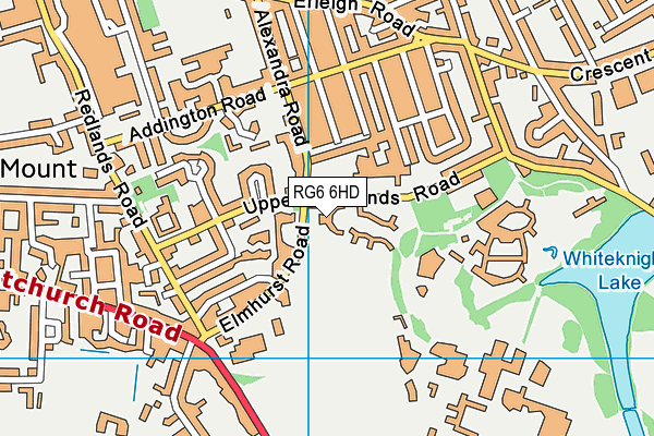 RG6 6HD map - OS VectorMap District (Ordnance Survey)