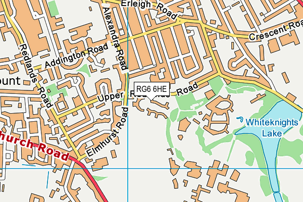 RG6 6HE map - OS VectorMap District (Ordnance Survey)