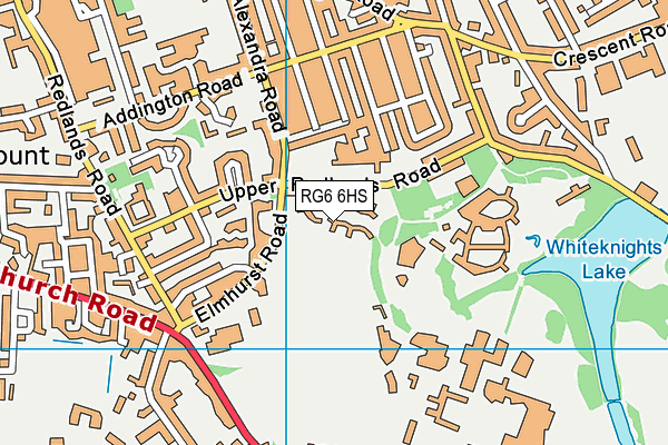 RG6 6HS map - OS VectorMap District (Ordnance Survey)