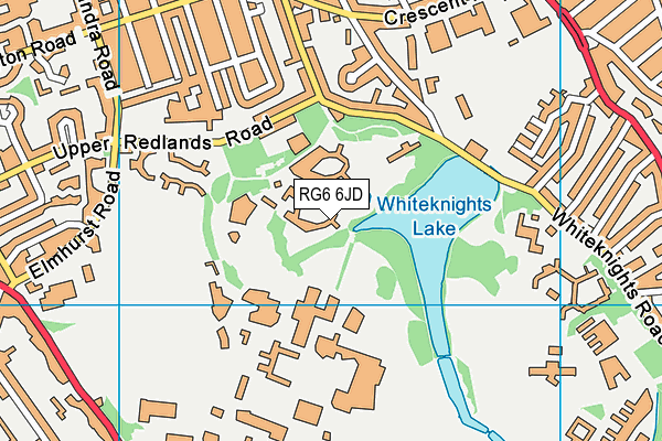 RG6 6JD map - OS VectorMap District (Ordnance Survey)