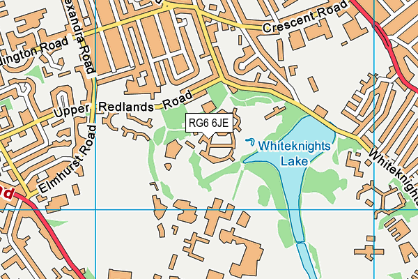 RG6 6JE map - OS VectorMap District (Ordnance Survey)