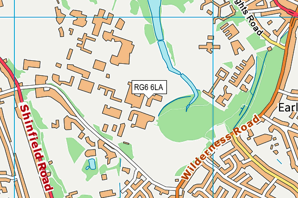 RG6 6LA map - OS VectorMap District (Ordnance Survey)