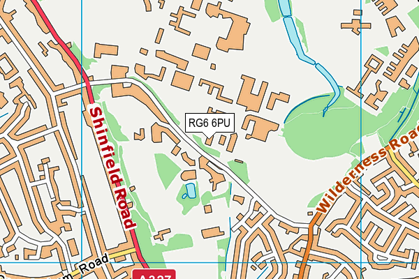 RG6 6PU map - OS VectorMap District (Ordnance Survey)