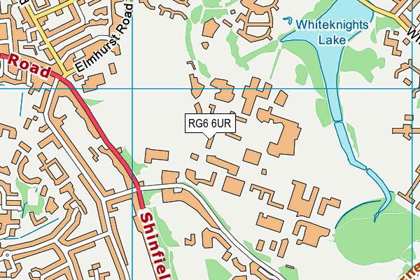 University of Reading map (RG6 6UR) - OS VectorMap District (Ordnance Survey)
