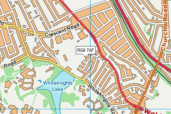 RG6 7AF map - OS VectorMap District (Ordnance Survey)