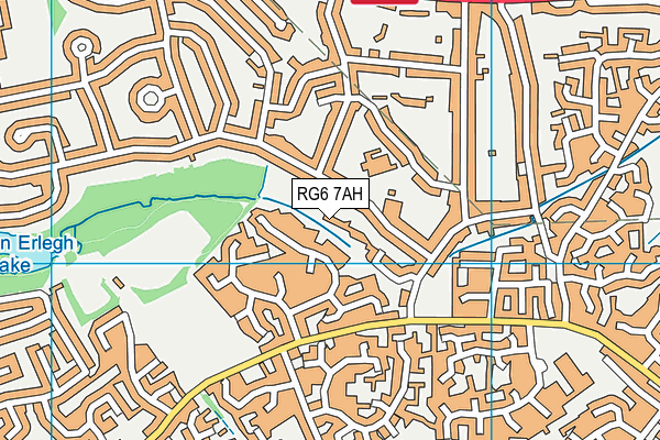 RG6 7AH map - OS VectorMap District (Ordnance Survey)