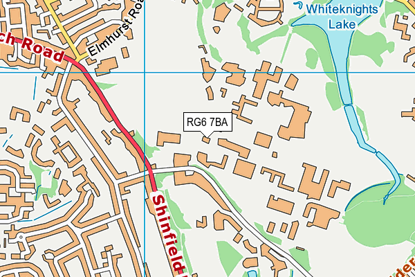 RG6 7BA map - OS VectorMap District (Ordnance Survey)