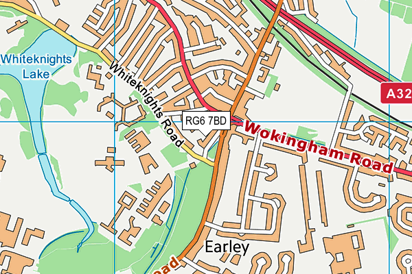 RG6 7BD map - OS VectorMap District (Ordnance Survey)