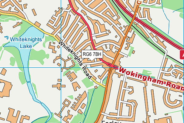 RG6 7BH map - OS VectorMap District (Ordnance Survey)